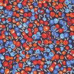 Popeline de Algodão Berry Azul - Ribes y Casals