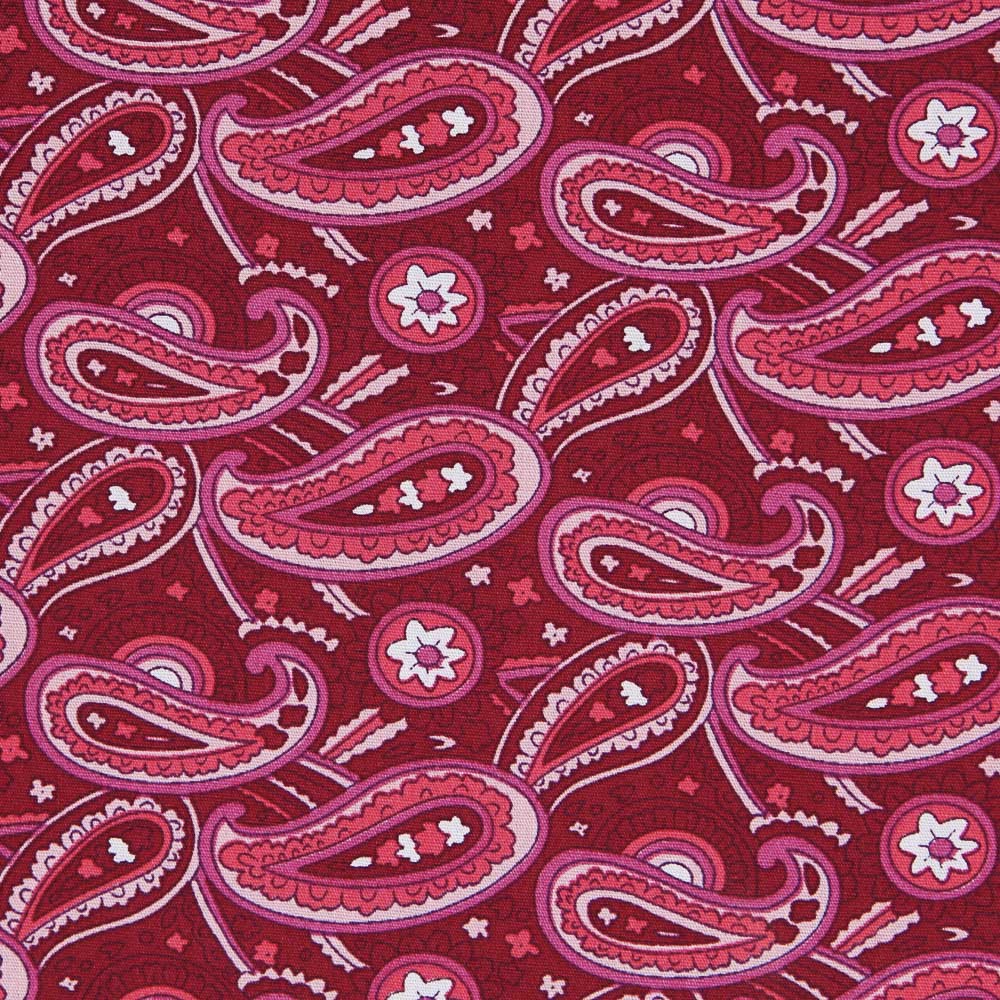 Popeline de Algodão Cashmere Encarnado - Ribes y Casals