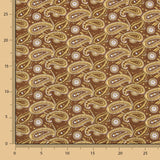 Popeline de Algodão Cashmere Castanho - Ribes y Casals