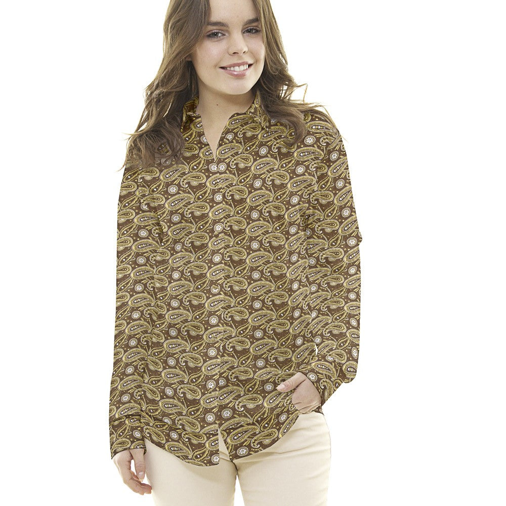 Popeline de Algodão Cashmere Castanho - Ribes y Casals