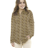 Popeline de Algodão Cashmere Castanho - Ribes y Casals