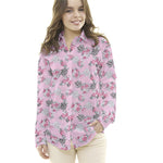 Popeline de Algodão Rosas Rosa - Ribes y Casals