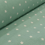 Popeline de Algodão Estrelas Verde - Ribes y Casals