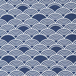 Popeline de Algodão Ondas Azul - Ribes y Casals