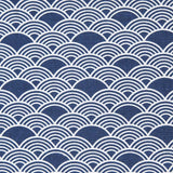 Popeline de Algodão Ondas Azul - Ribes y Casals