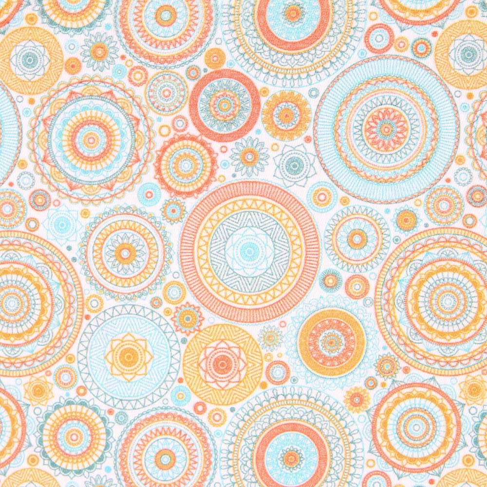 Popeline Astros Laranja - Ribes y Casals