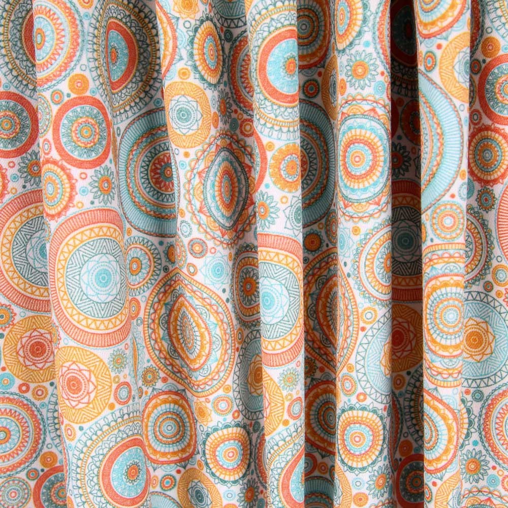 Popeline Astros Laranja - Ribes y Casals