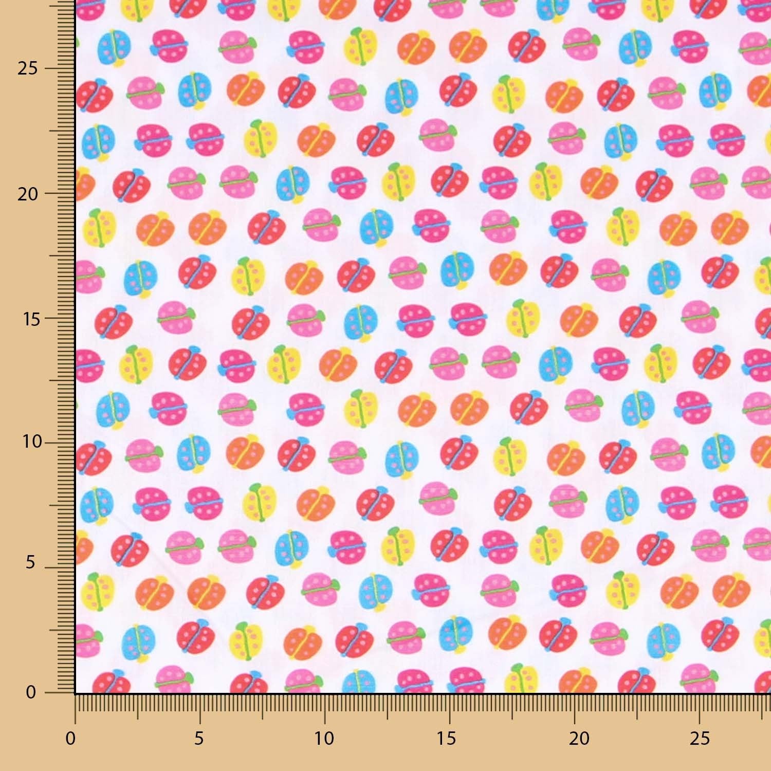 Popeline Insetos  Branca - Ribes y Casals