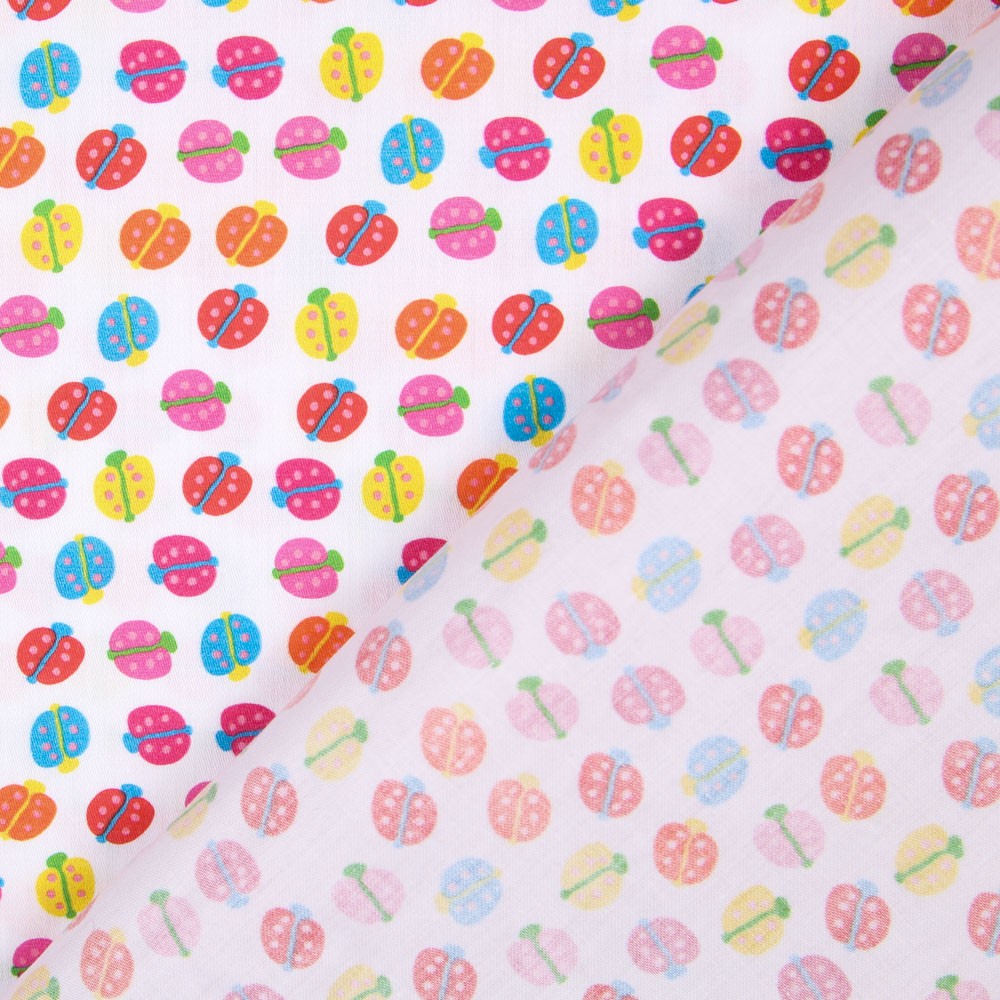 Popeline Insetos  Branca - Ribes y Casals