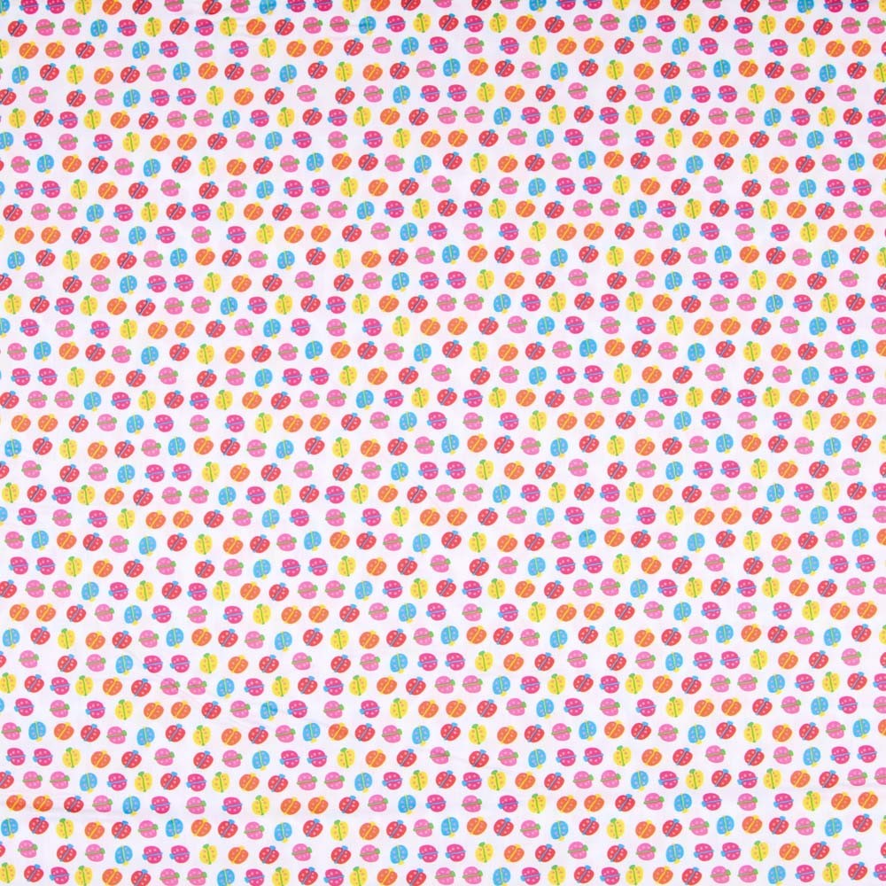 Popeline Insetos  Branca - Ribes y Casals