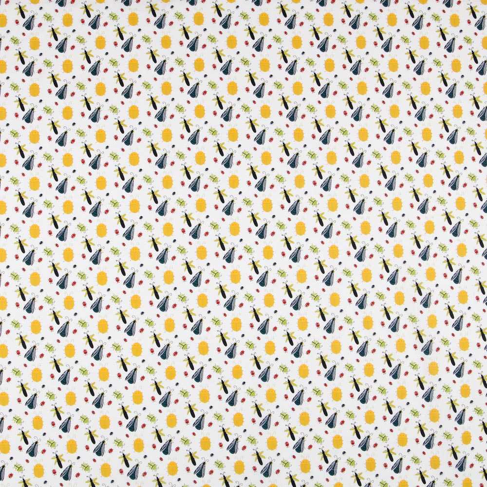 Tecido Popeline Insetos  Colorido - Ribes y Casals