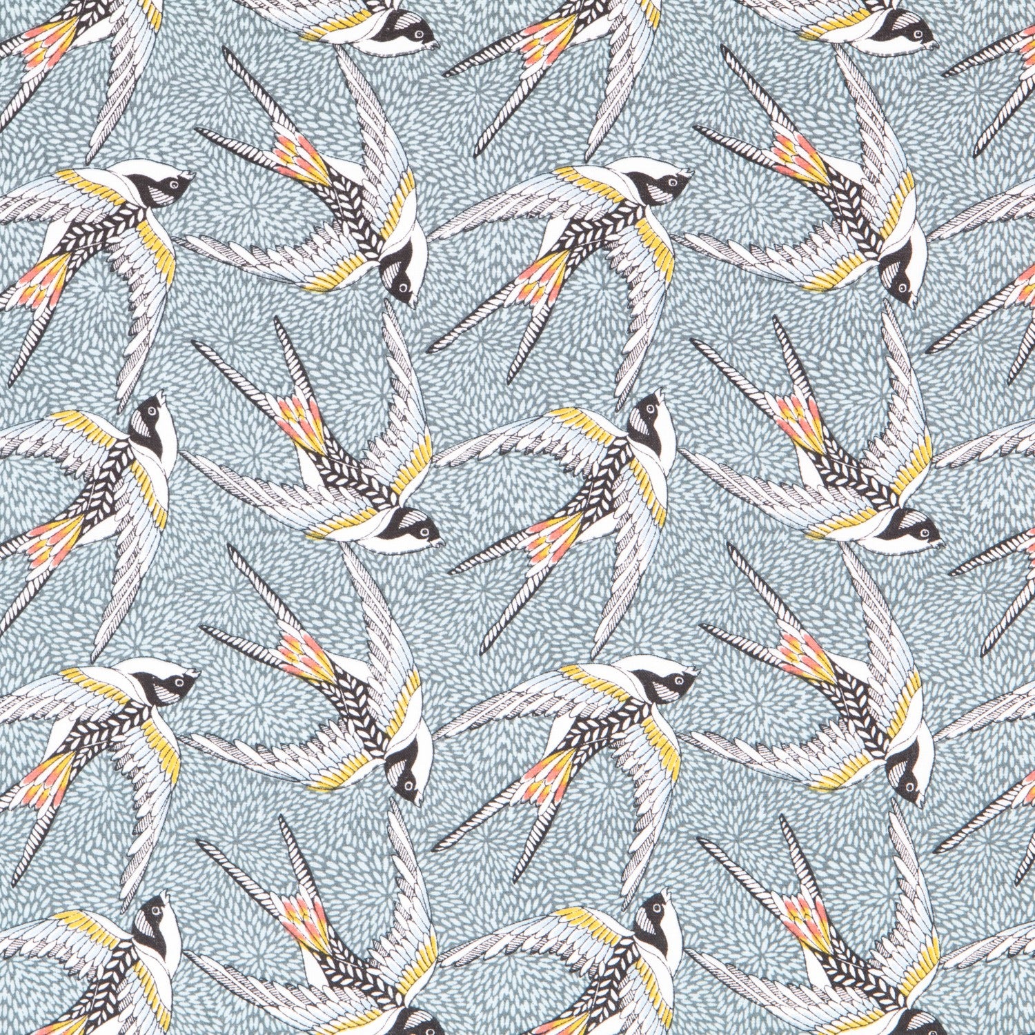 Popeline Birds Turquesa - Ribes y Casals