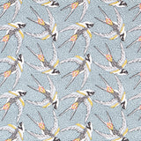 Popeline Birds Turquesa - Ribes y Casals
