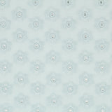 Popeline Bordado Floral Verde Menta - Ribes y Casals