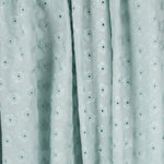 Popeline Bordado Floral Verde Menta - Ribes y Casals