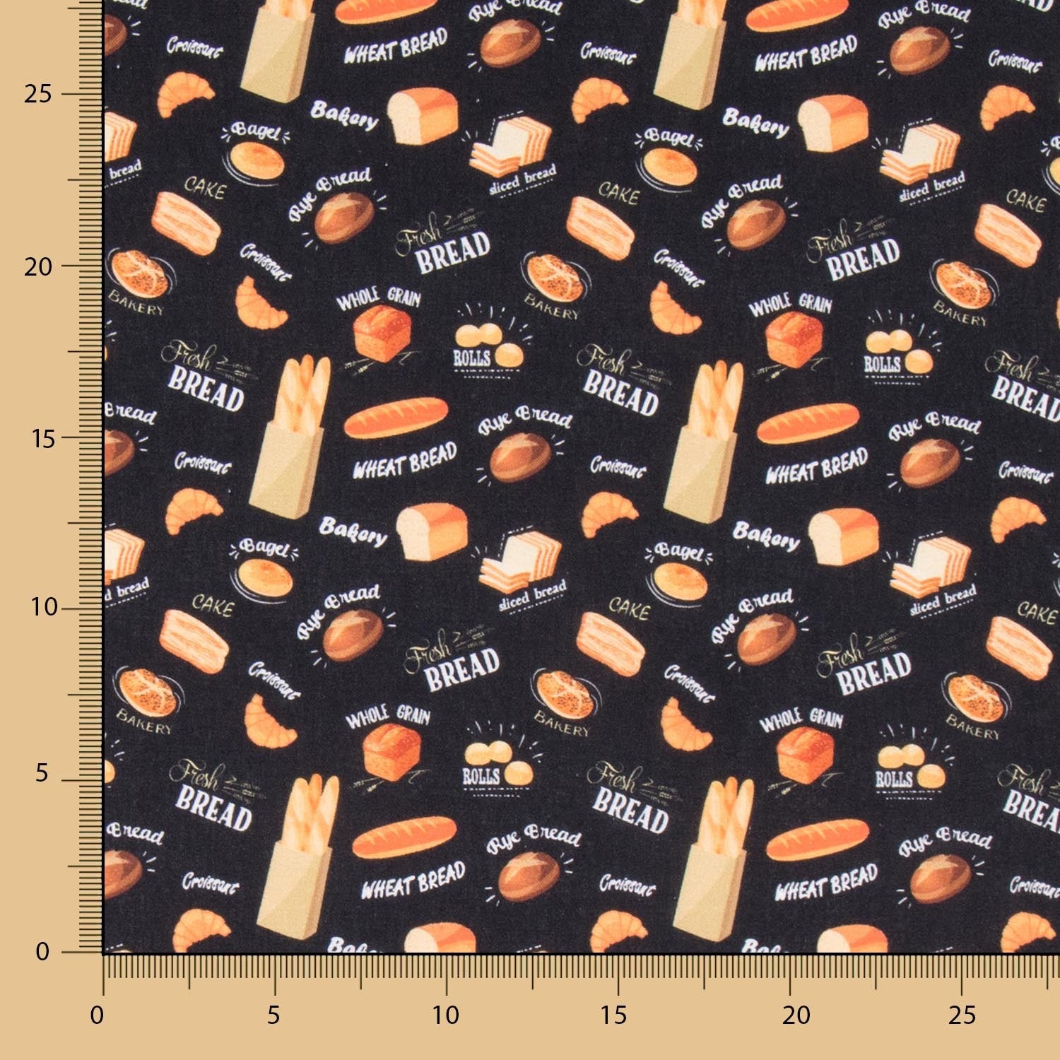 Popeline Bread Preta - Ribes y Casals