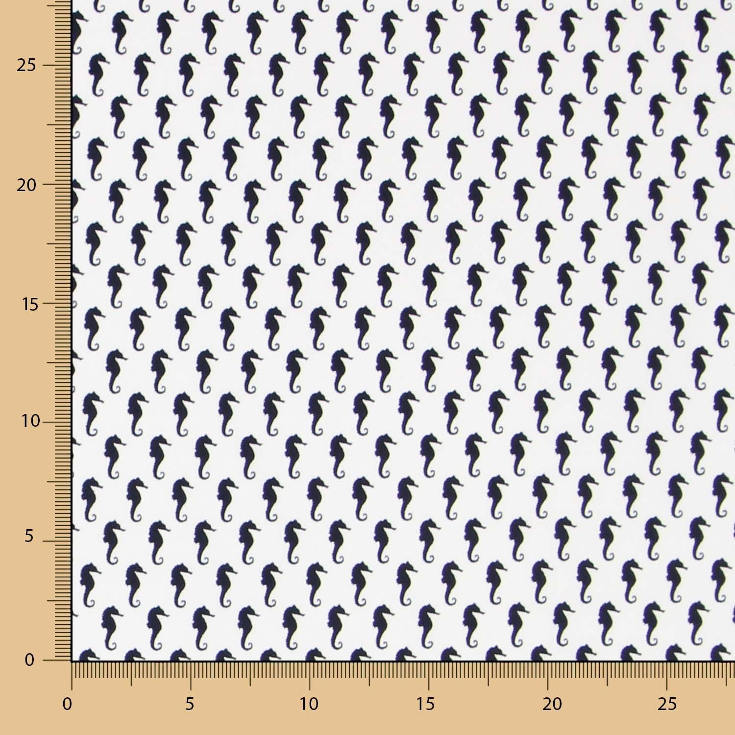 Popeline Cavalinho Branca - Ribes y Casals