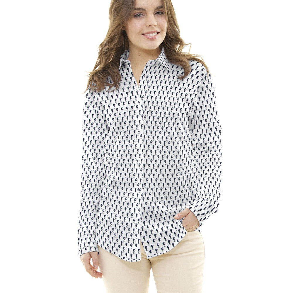 Popeline Cavalinho Branca - Ribes y Casals