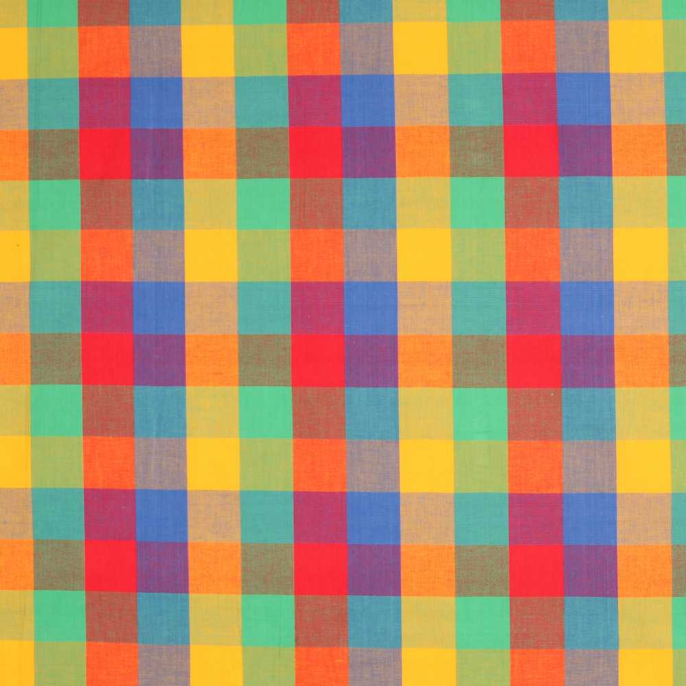 Popeline Algodão Xadrez Colorido - Ribes y Casals