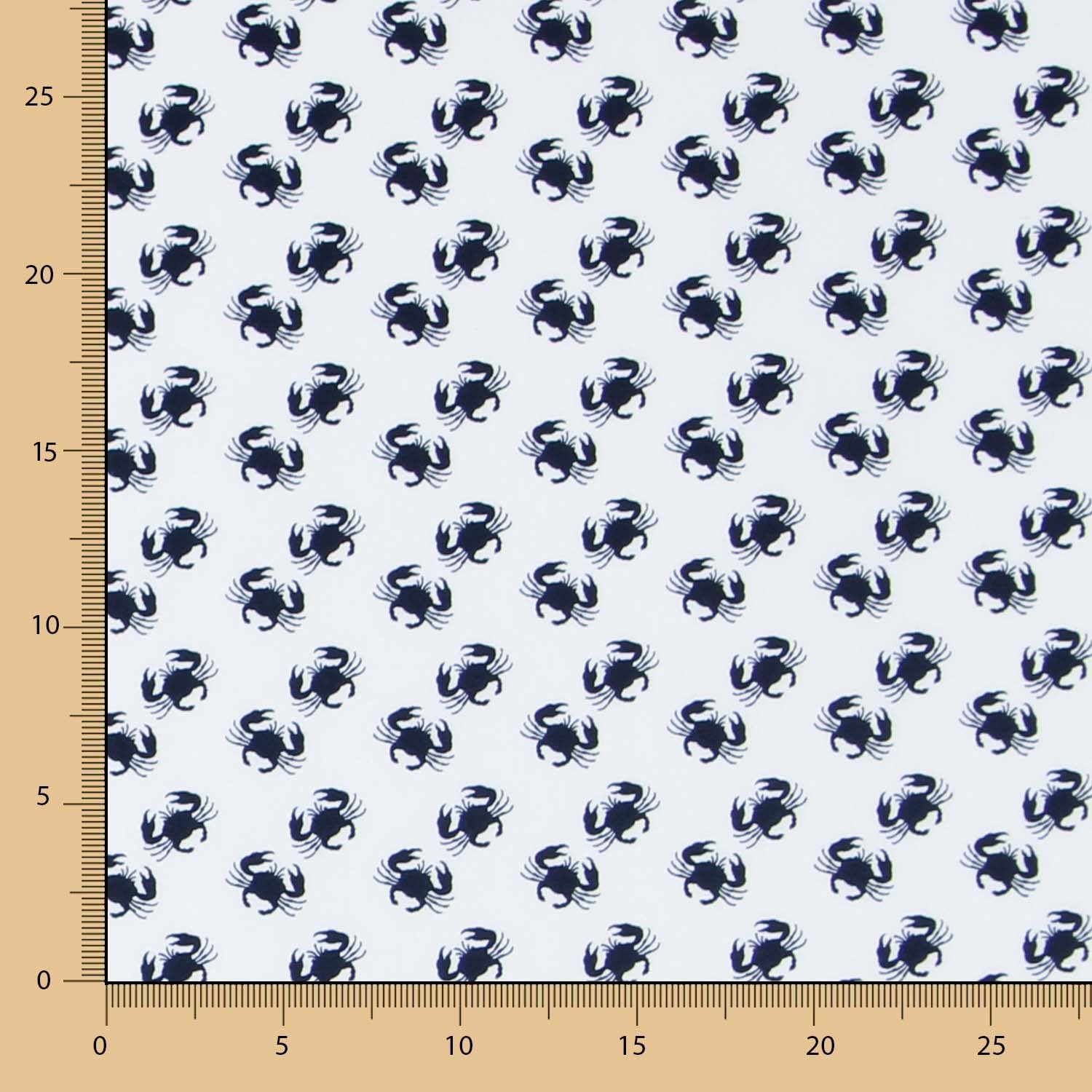 Popeline Caranguejos Branca - Ribes y Casals