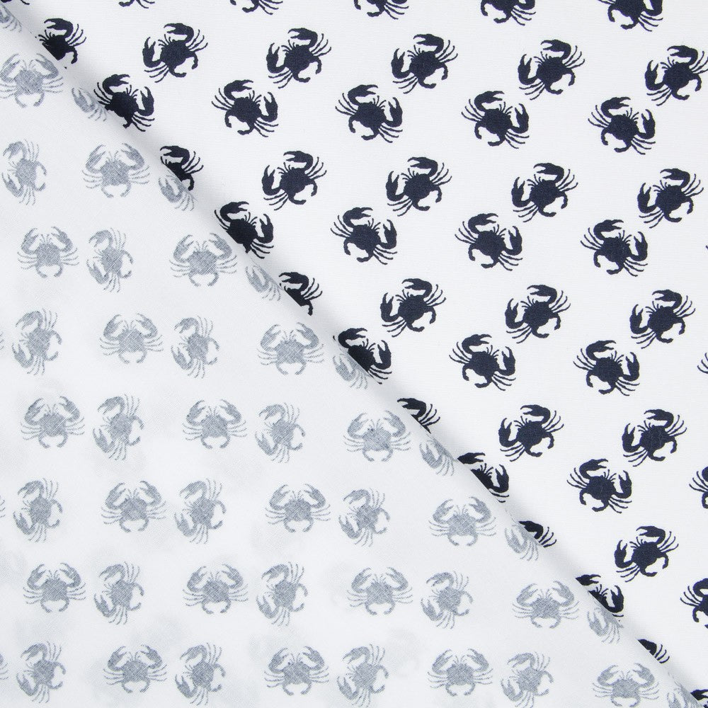 Popeline Caranguejos Branca - Ribes y Casals