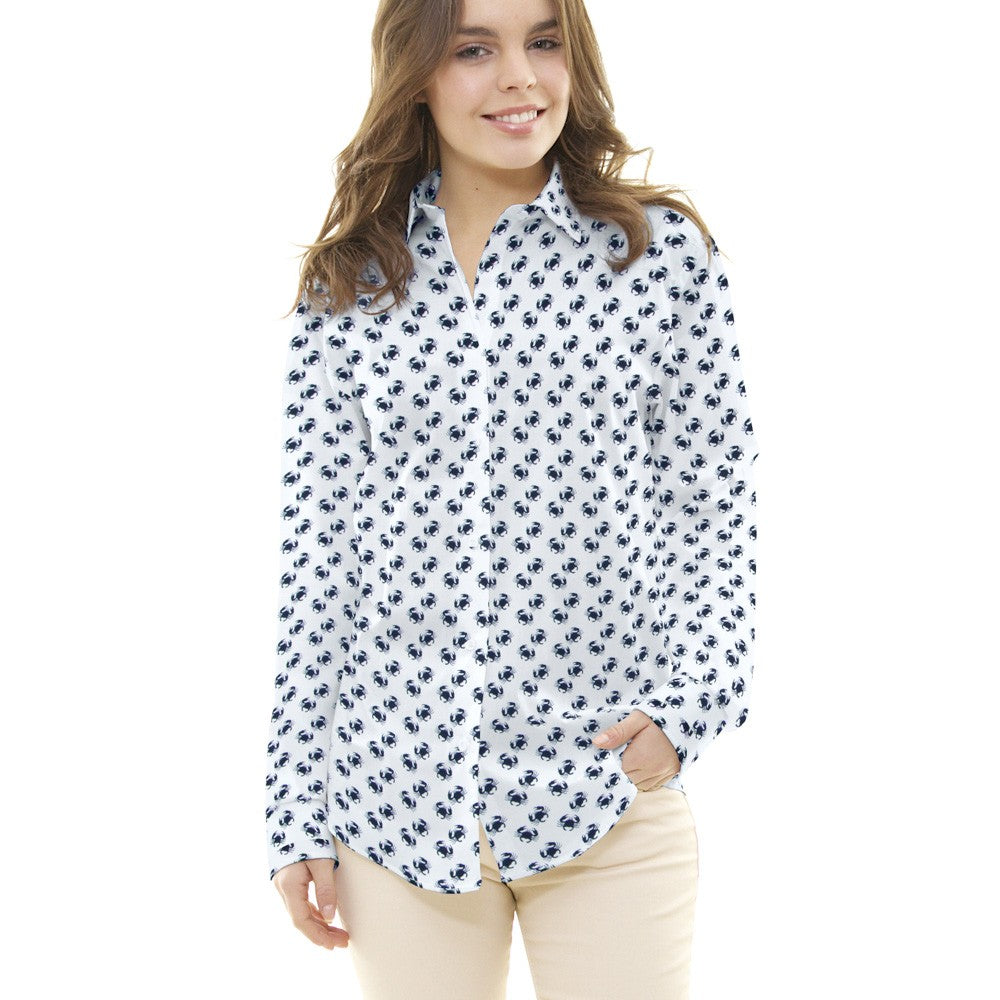 Popeline Caranguejos Branca - Ribes y Casals