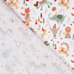 Tecidos Popeline Circus Branco - Ribes y Casals