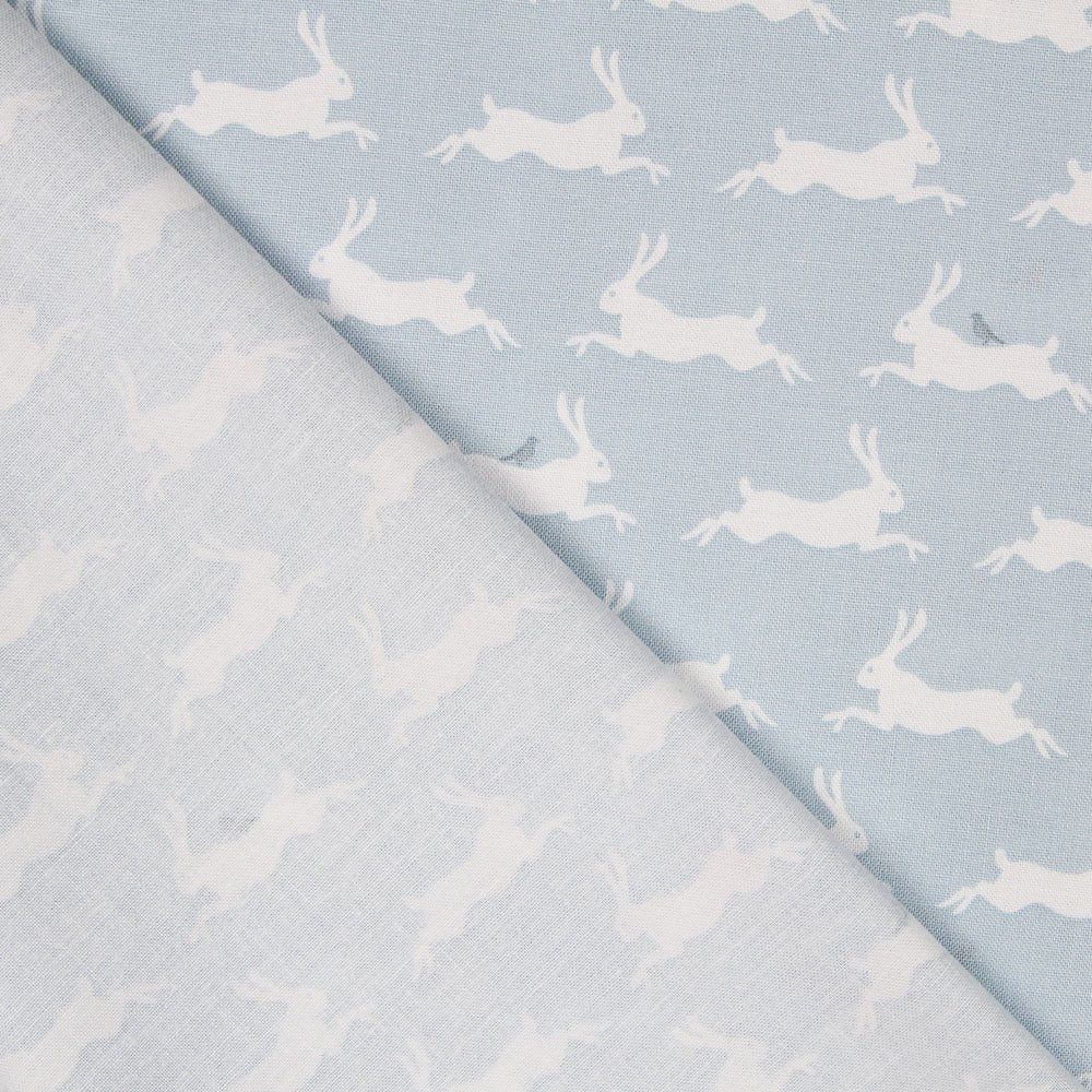 Popeline Coelhos Azul - Ribes y Casals