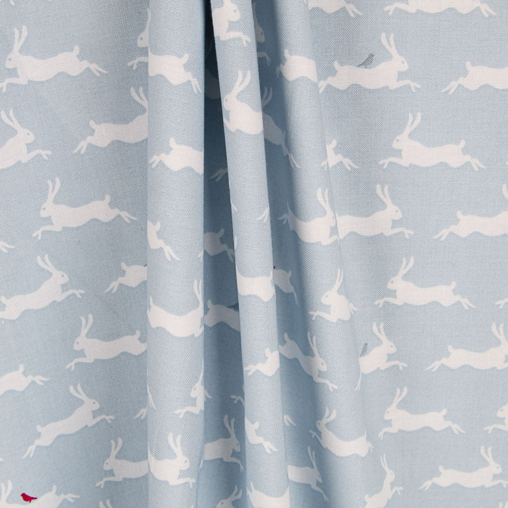 Popeline Coelhos Azul - Ribes y Casals