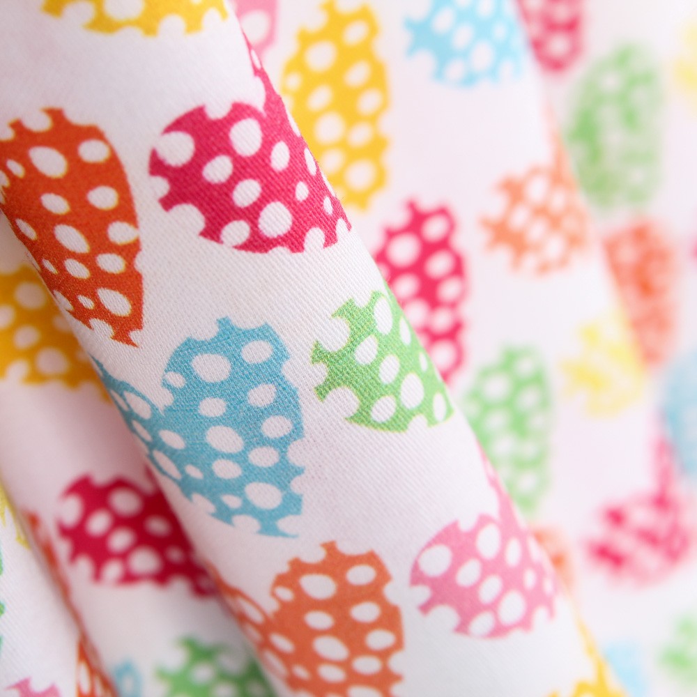 Popeline Corações  Multicolorido - Ribes y Casals