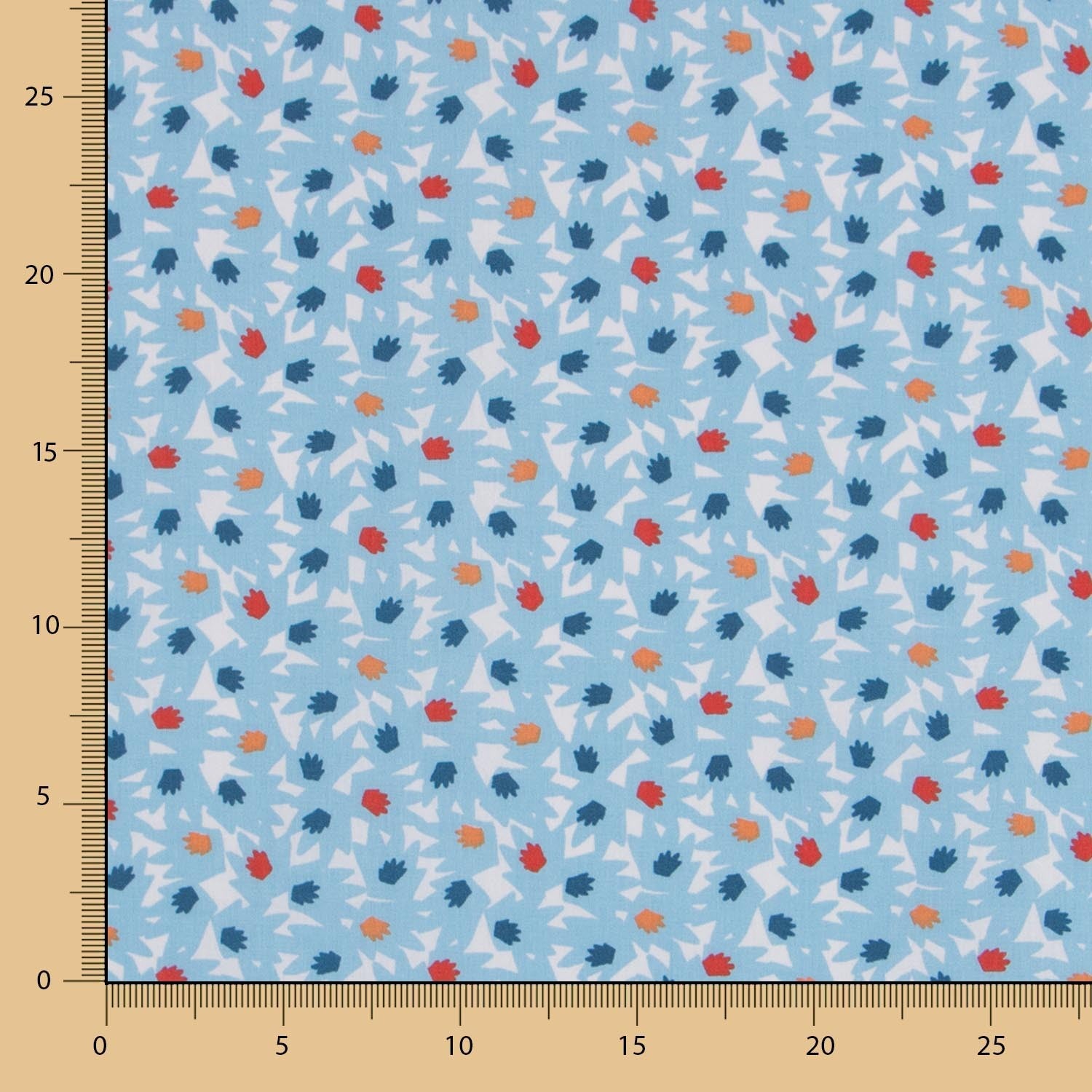 Popeline Crash Azul Celeste - Ribes y Casals