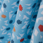 Popeline Crash Azul Celeste - Ribes y Casals