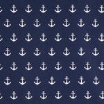 Tecido de Algodão Âncoras Navy - Ribes y Casals