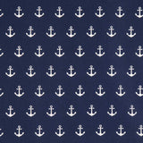 Tecido de Algodão Âncoras Navy - Ribes y Casals