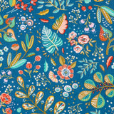 Tecido de Algodão Popeline Ancolie Petróleo - Ribes y Casals