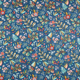 Tecido de Algodão Popeline Ancolie Petróleo - Ribes y Casals