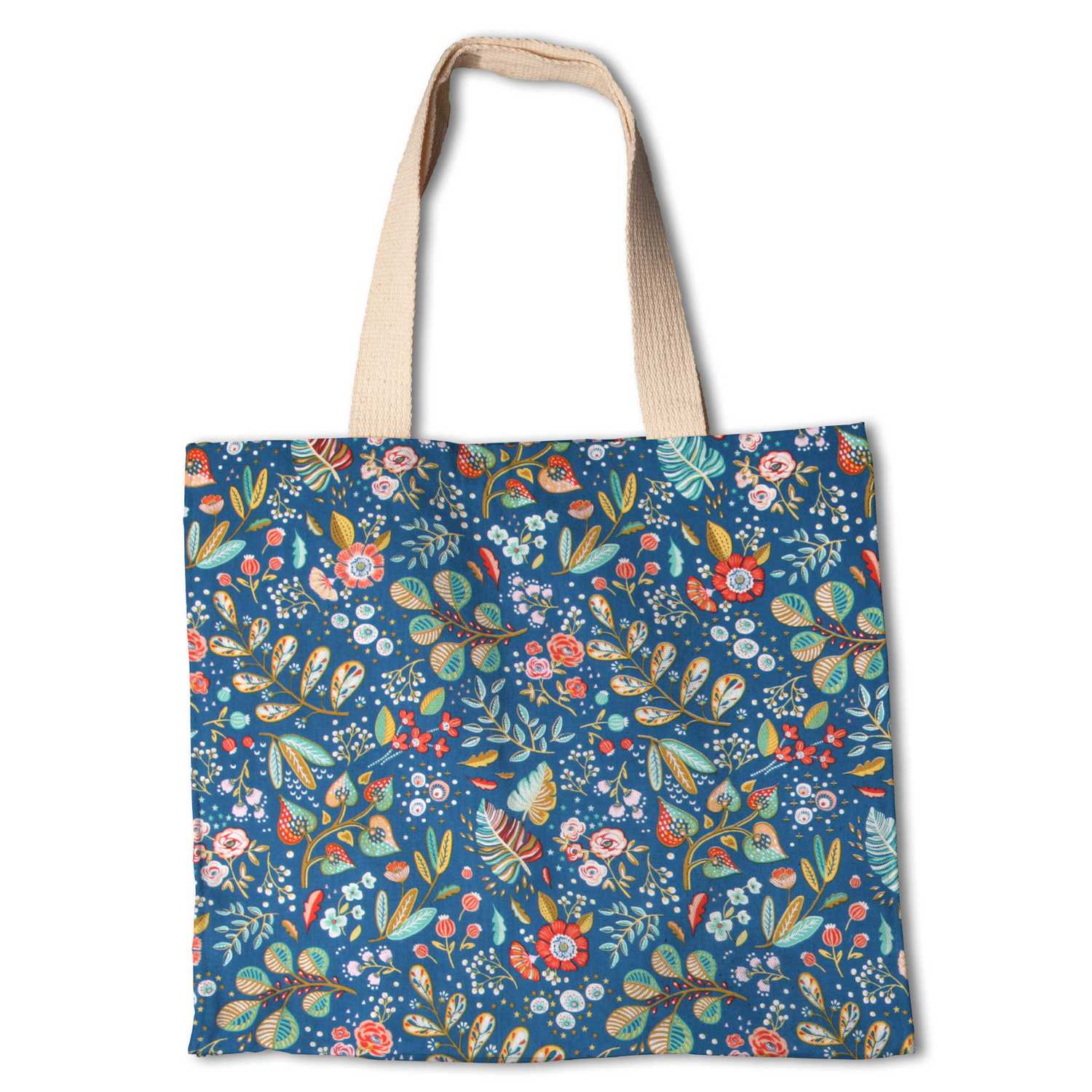 Tecido de Algodão Popeline Ancolie Petróleo - Ribes y Casals