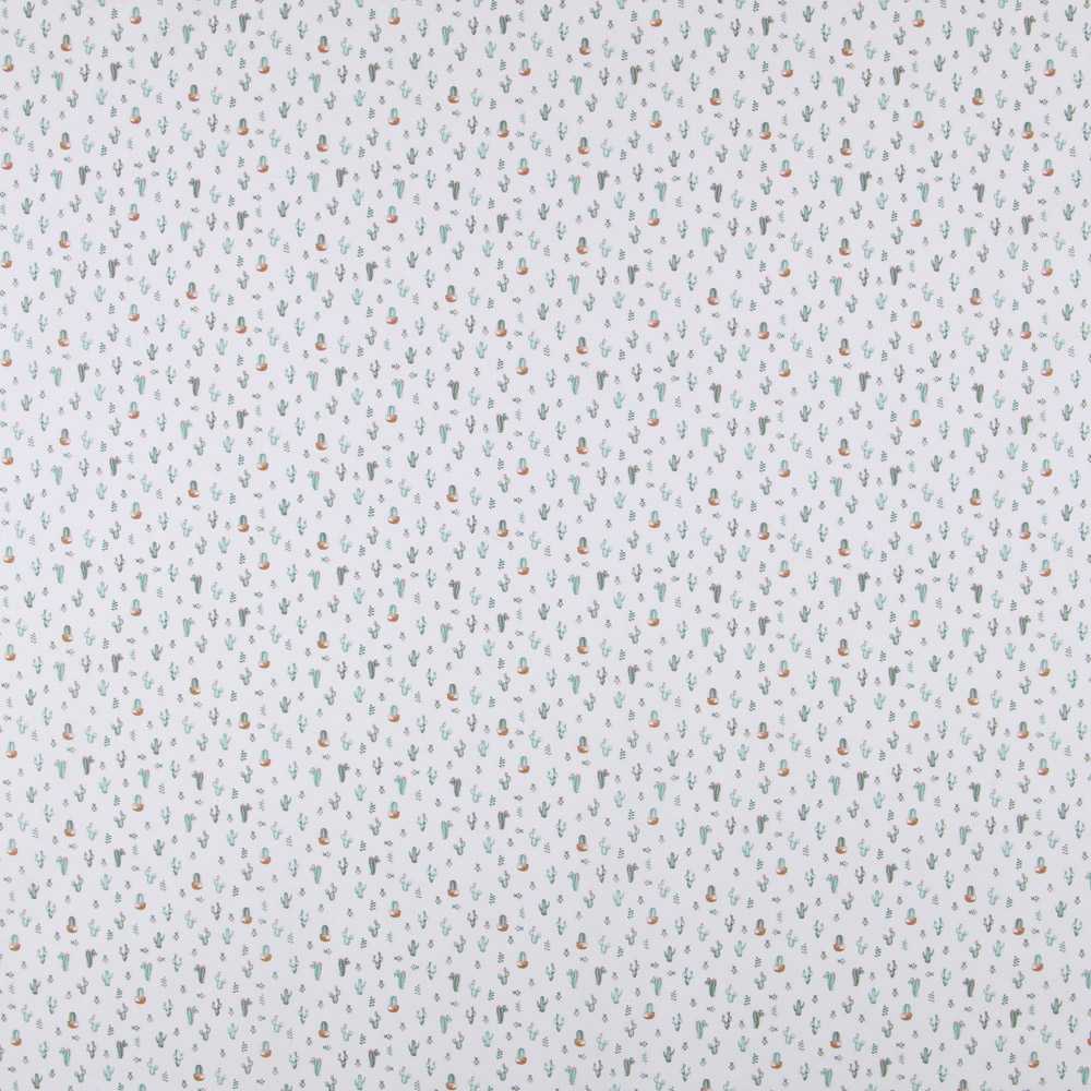 Tecido de Algodão Cáctus Branco - Ribes y Casals