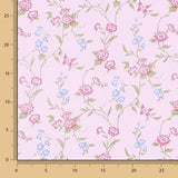 Tecido de Algodão Popeline Bouquet Rosa - Ribes y Casals