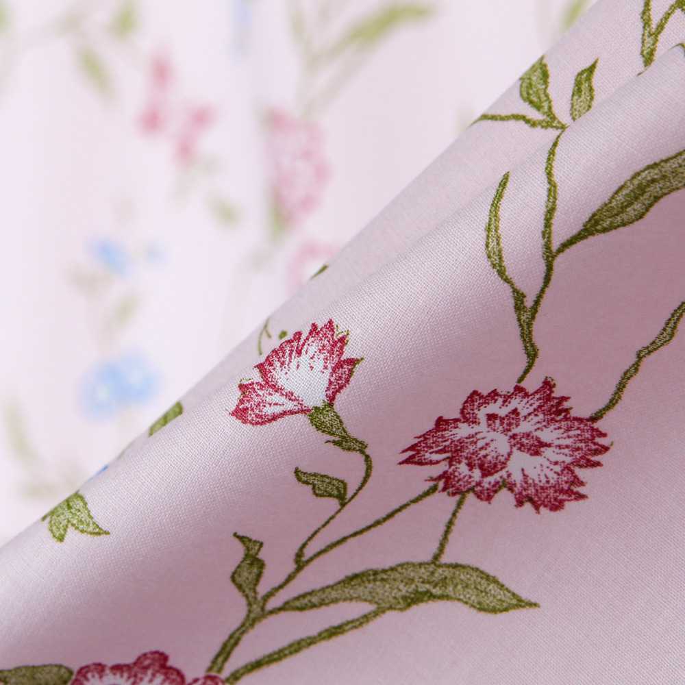 Tecido de Algodão Popeline Bouquet Rosa - Ribes y Casals