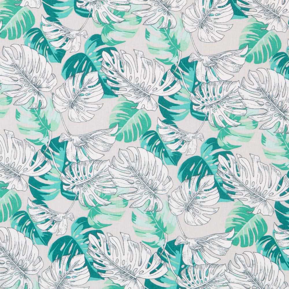 Tecido de Algodão Popeline Brasil Verde - Ribes y Casals