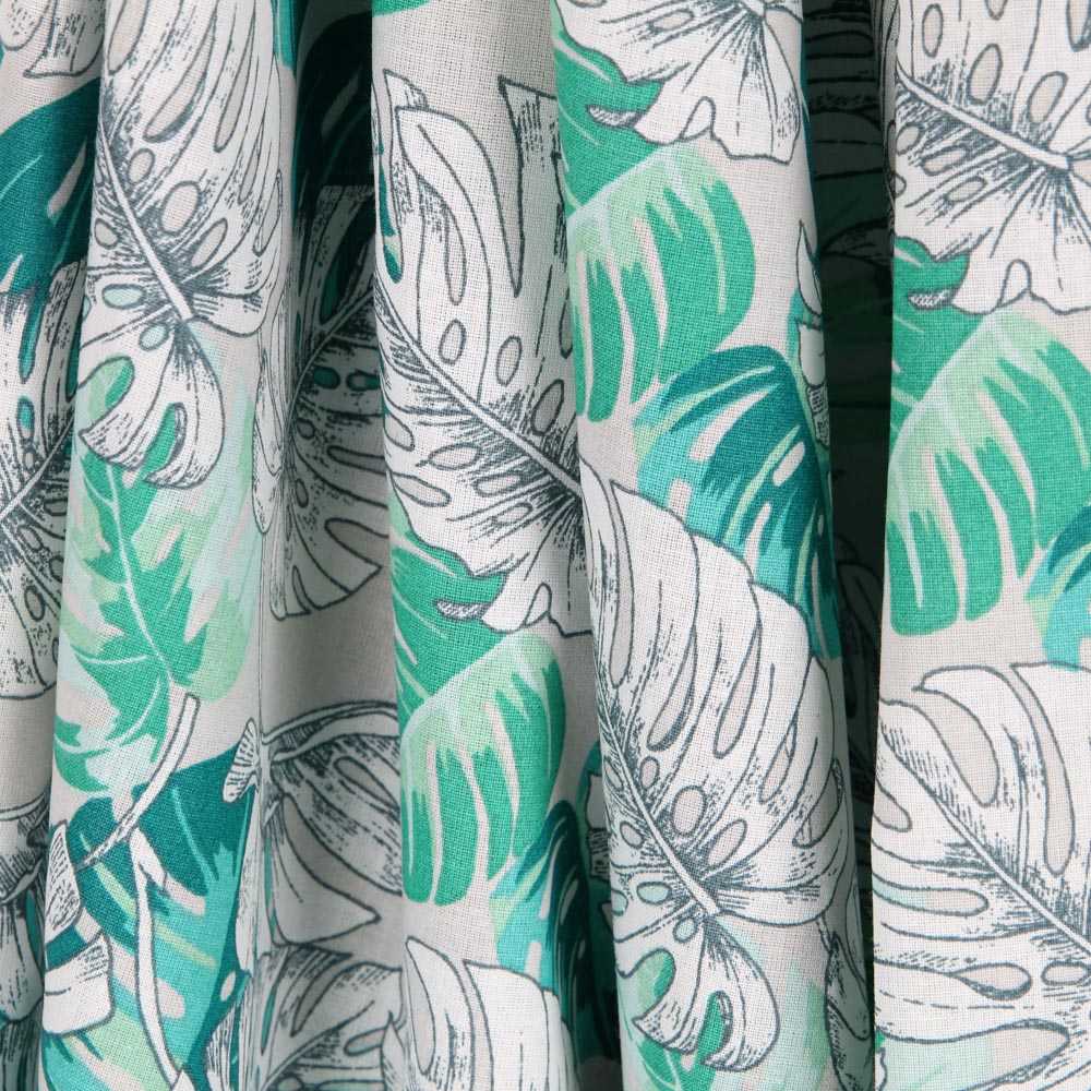 Tecido de Algodão Popeline Brasil Verde - Ribes y Casals