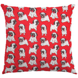 Tecido Algodão Pugs Vermelho - Ribes y Casals