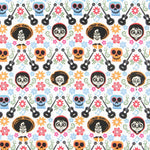 Tecido Popeline Guitarras da Coco - Ribes y Casals