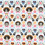 Tecido Popeline Guitarras da Coco - Ribes y Casals