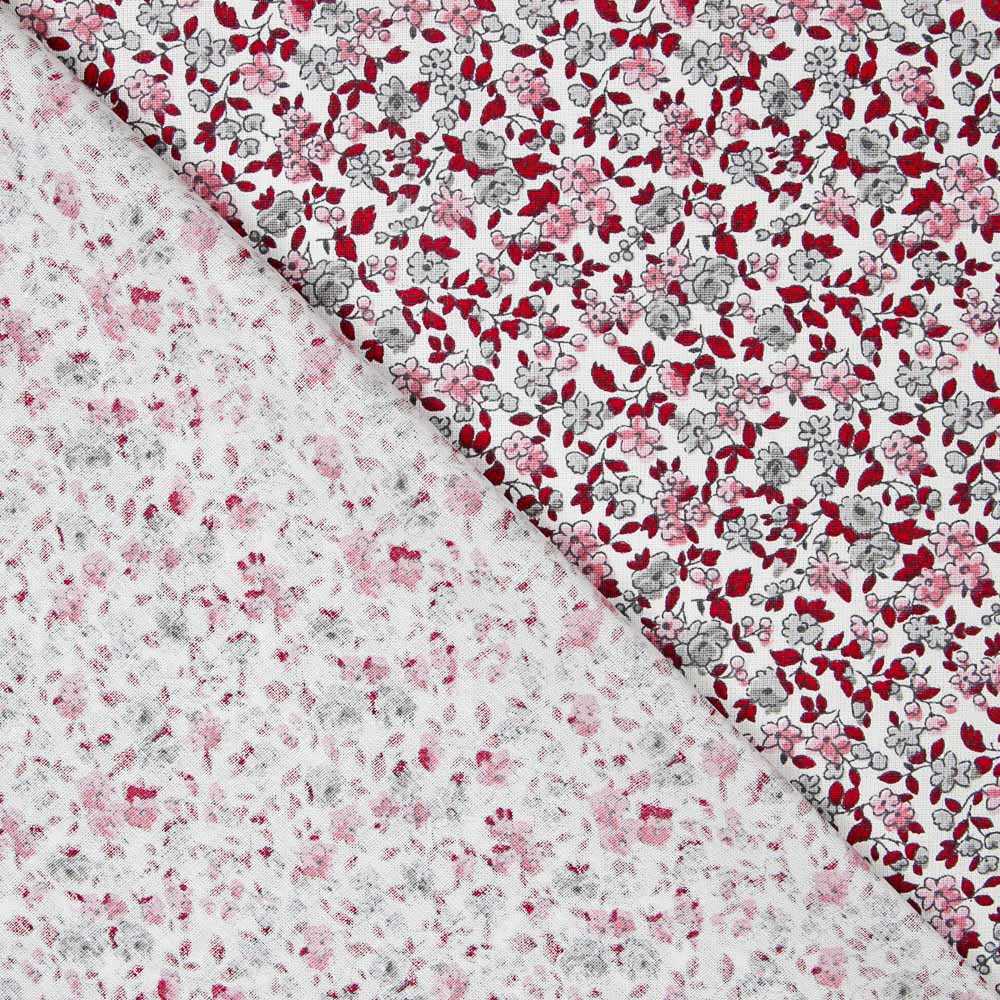 Tecido Popeline de Algodão Liberty Vermelho - Ribes y Casals