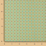 Tecido de Algodão Geométrico Verde - Ribes y Casals