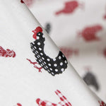 Tecido Popeline de Algodão Granja Branca - Ribes y Casals