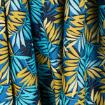 Tecido de Algodão Popeline Havai Azul - Ribes y Casals