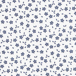 Tecido Popeline de Algodão Folhagem Azul - Ribes y Casals